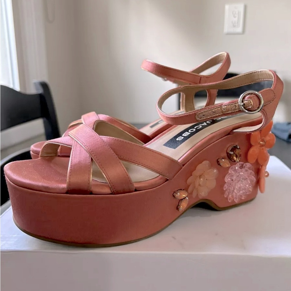 Marc Jacob’s Platform Sandals Size 38, Color Salmon - Picture 1 of 7